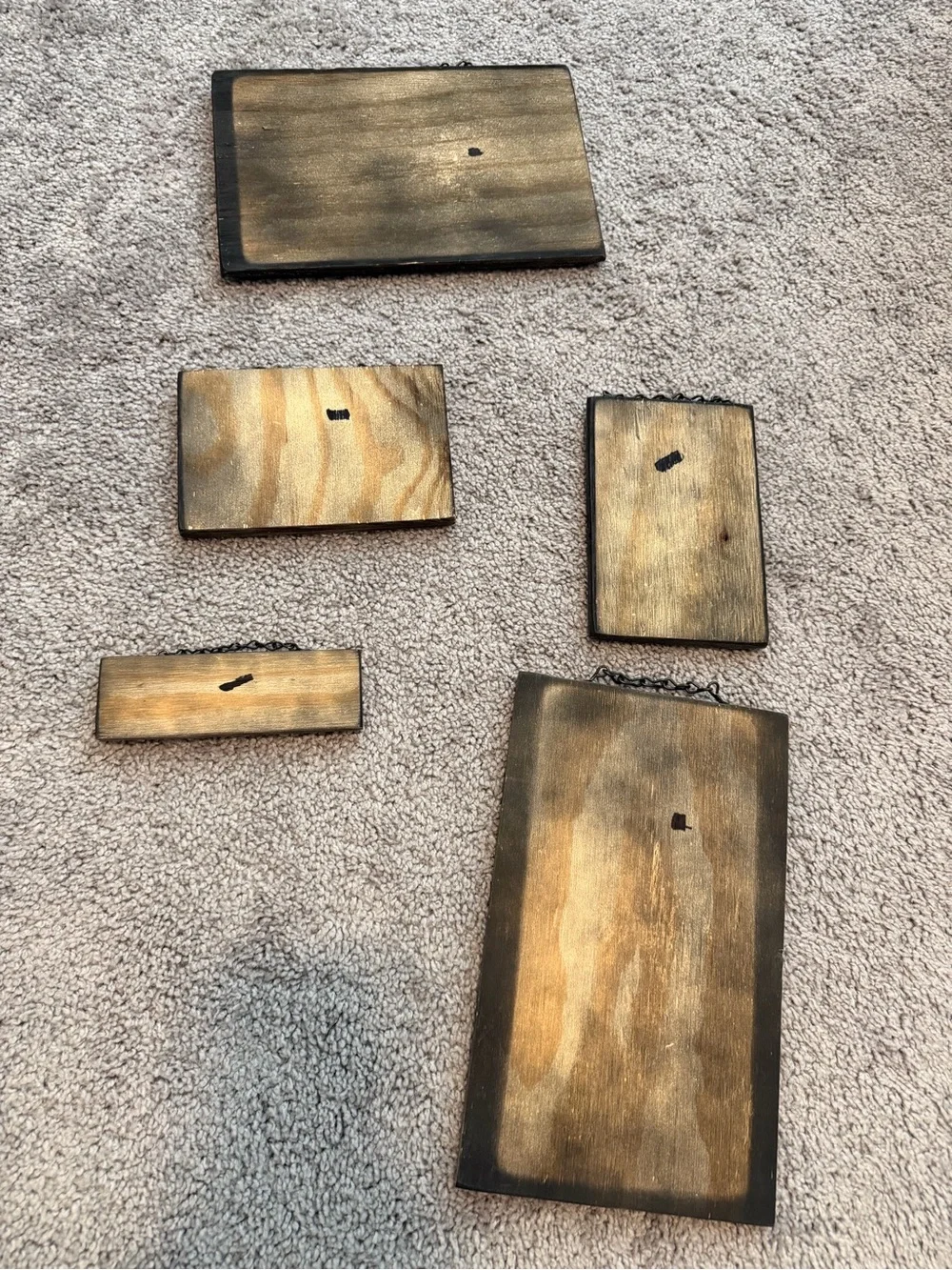 I Love Lucy Vintage-Style Black & White Wood Plaque Set